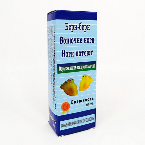 Спрей от грибка и запаха ног Бери-Бери
